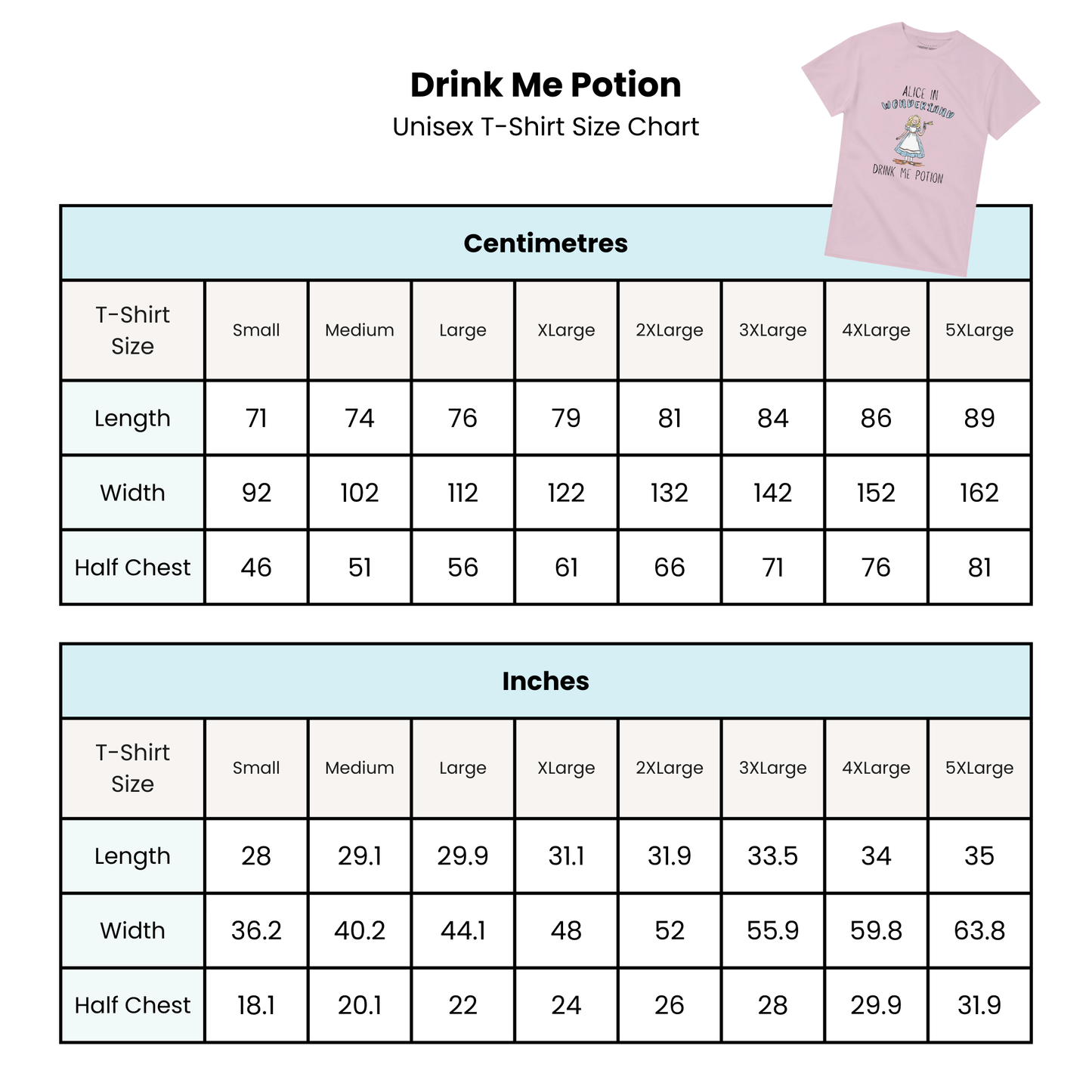 Alice in Wonderland Drink me Potion T-Shirt in Pink