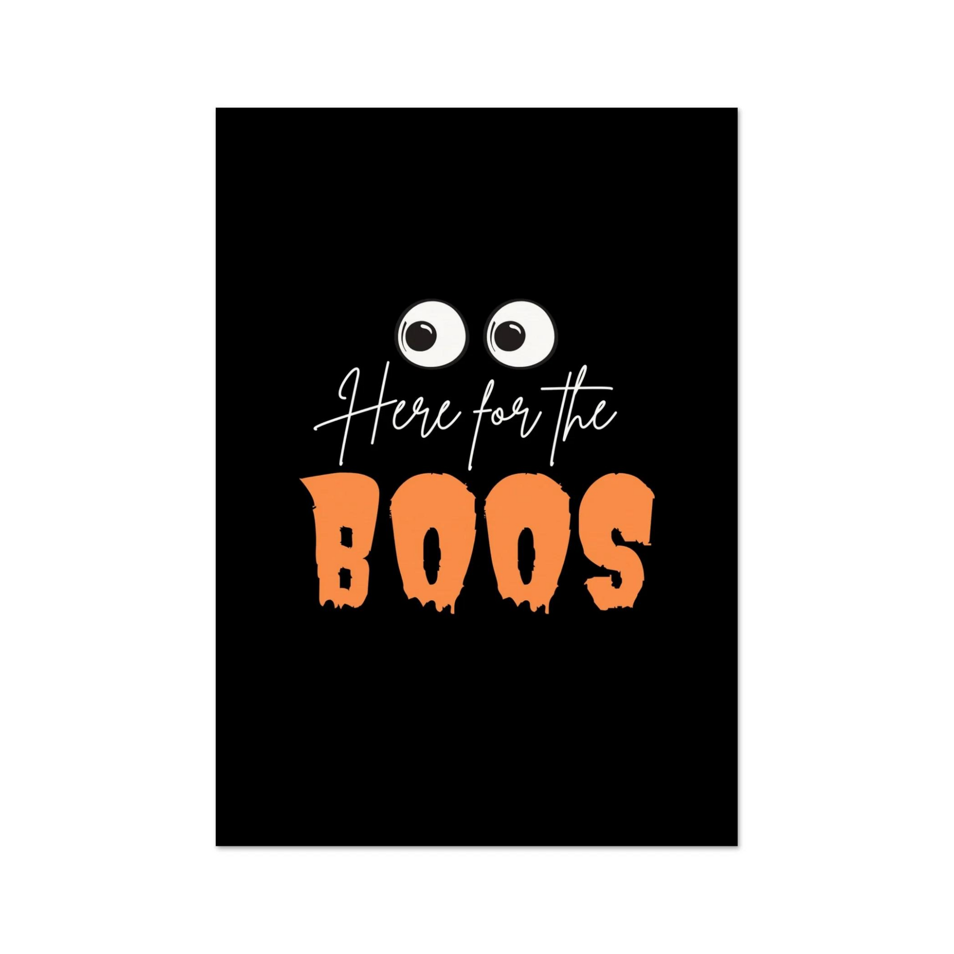 Causeway Bazaar Here for the Boos A4 Art Print