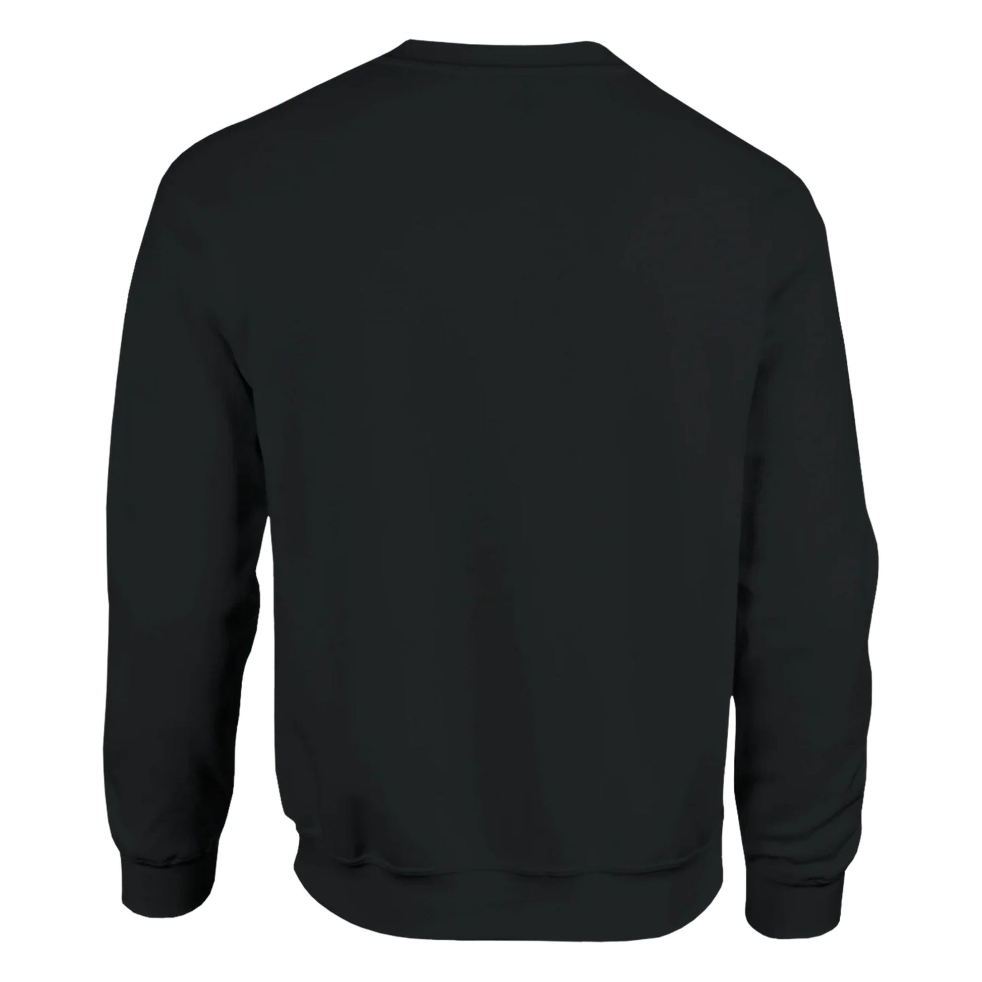 Black sweatshirt on a white background