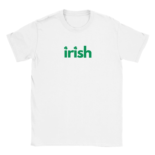 Irish Shamrocks St Patricks T Shirt White