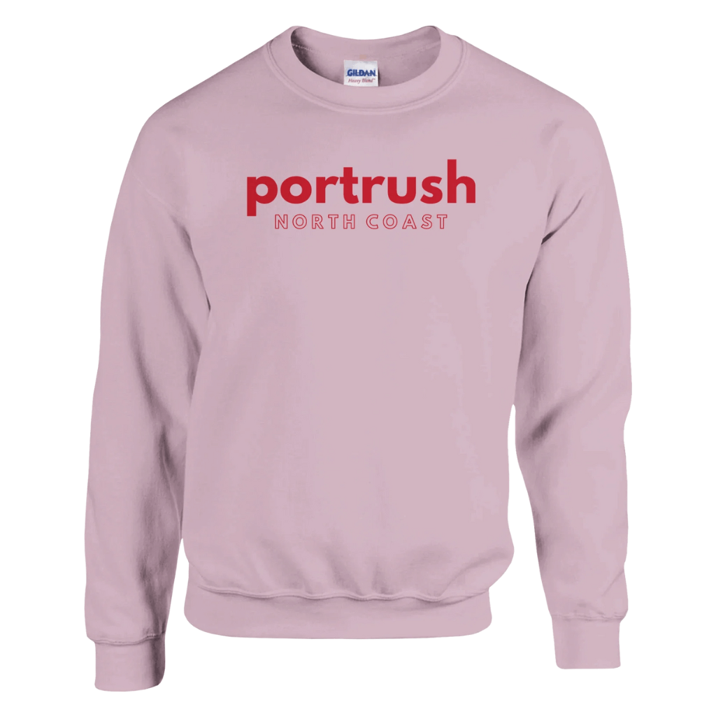 Pink Portrush North Coast Sweater Northern Ireland Apparel