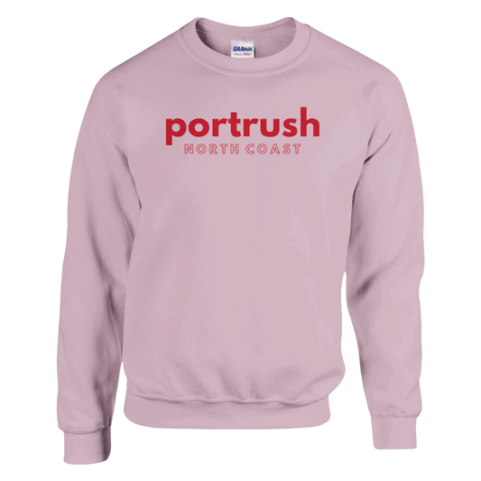 Pink Portrush North Coast Sweater Northern Ireland Apparel