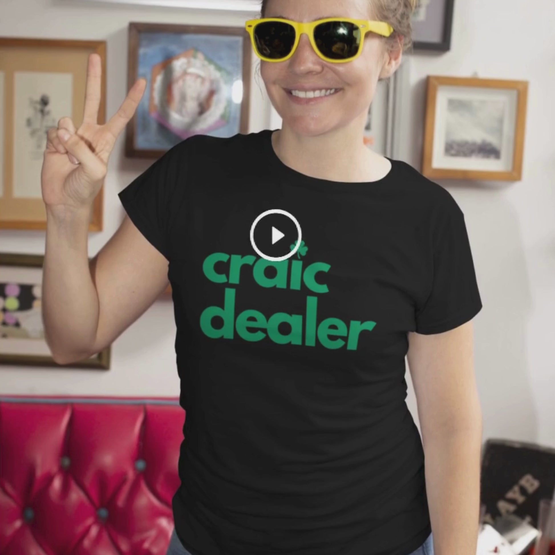 Craic Dealer St Patrick's Day Irish Top TShirt