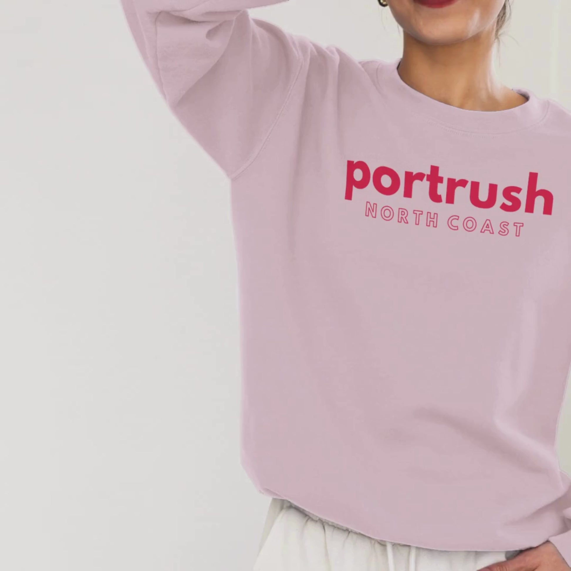 Pink Portrush North Coast Sweater Northern Ireland Apparel (Video)