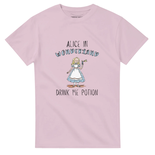 Alice in Wonderland Drink me Potion T-Shirt in Pink