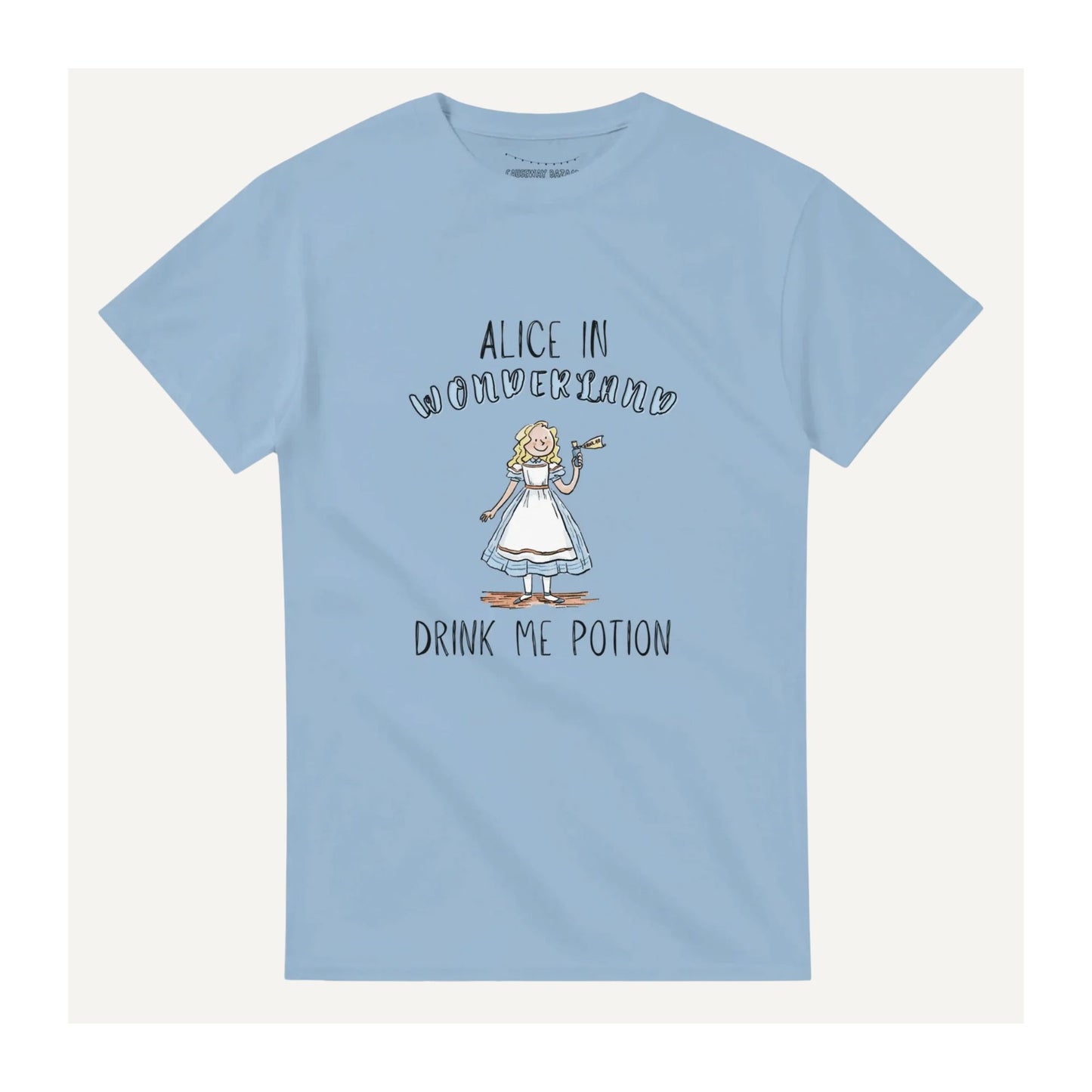 Alice in Wonderland Drink Me Potion T-Shirt in Blue