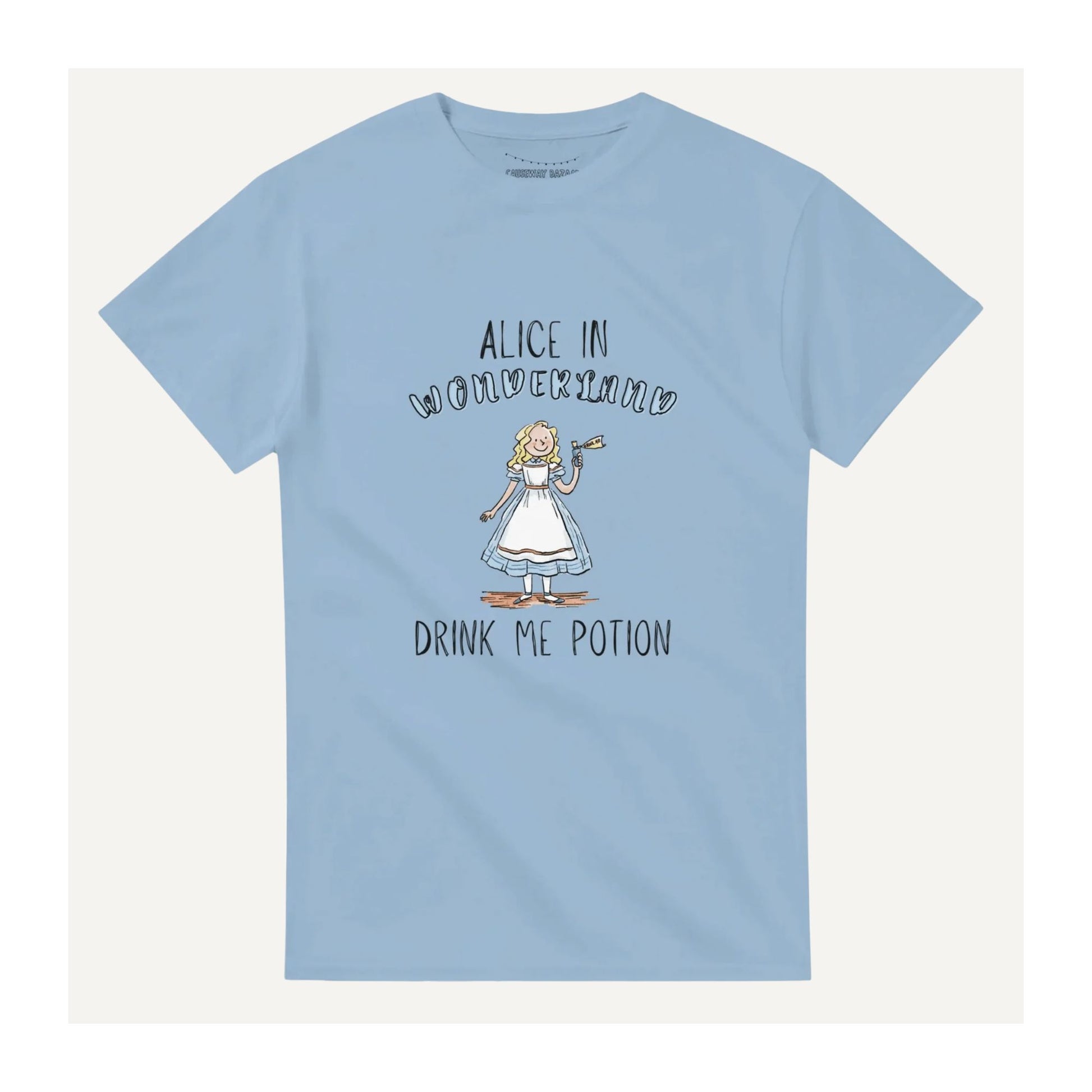 Alice in Wonderland Drink Me Potion T-Shirt in Blue