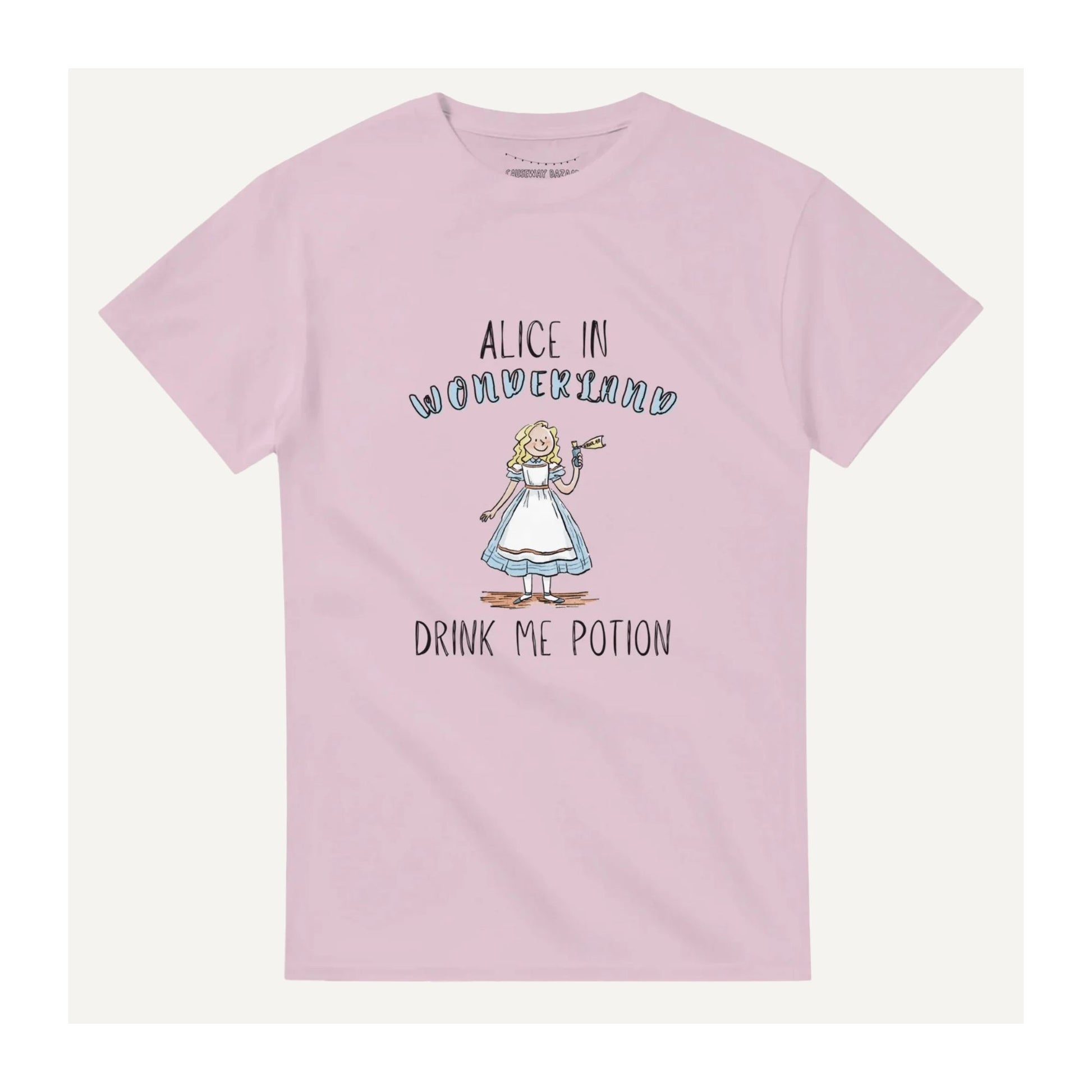 Alice in Wonderland Drink me Potion T-Shirt in Pink