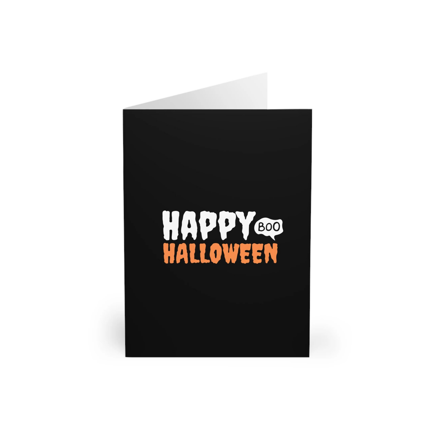 Happy Halloween Boo Greeting Card 5 Pack