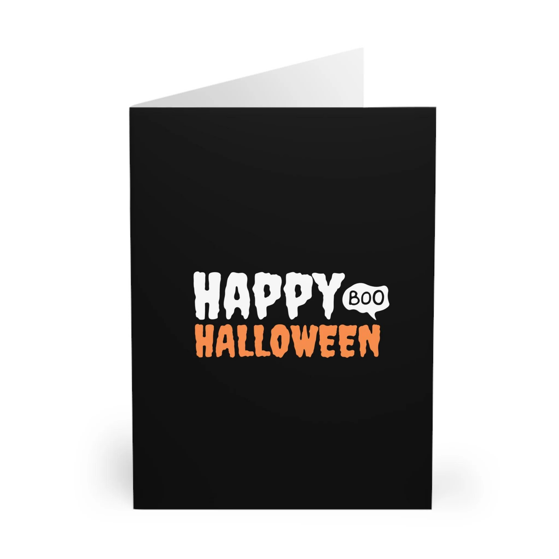 Happy Halloween Boo Greeting Card 5 Pack