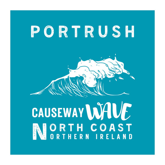Causeway Wave Portrush A4 Art Print