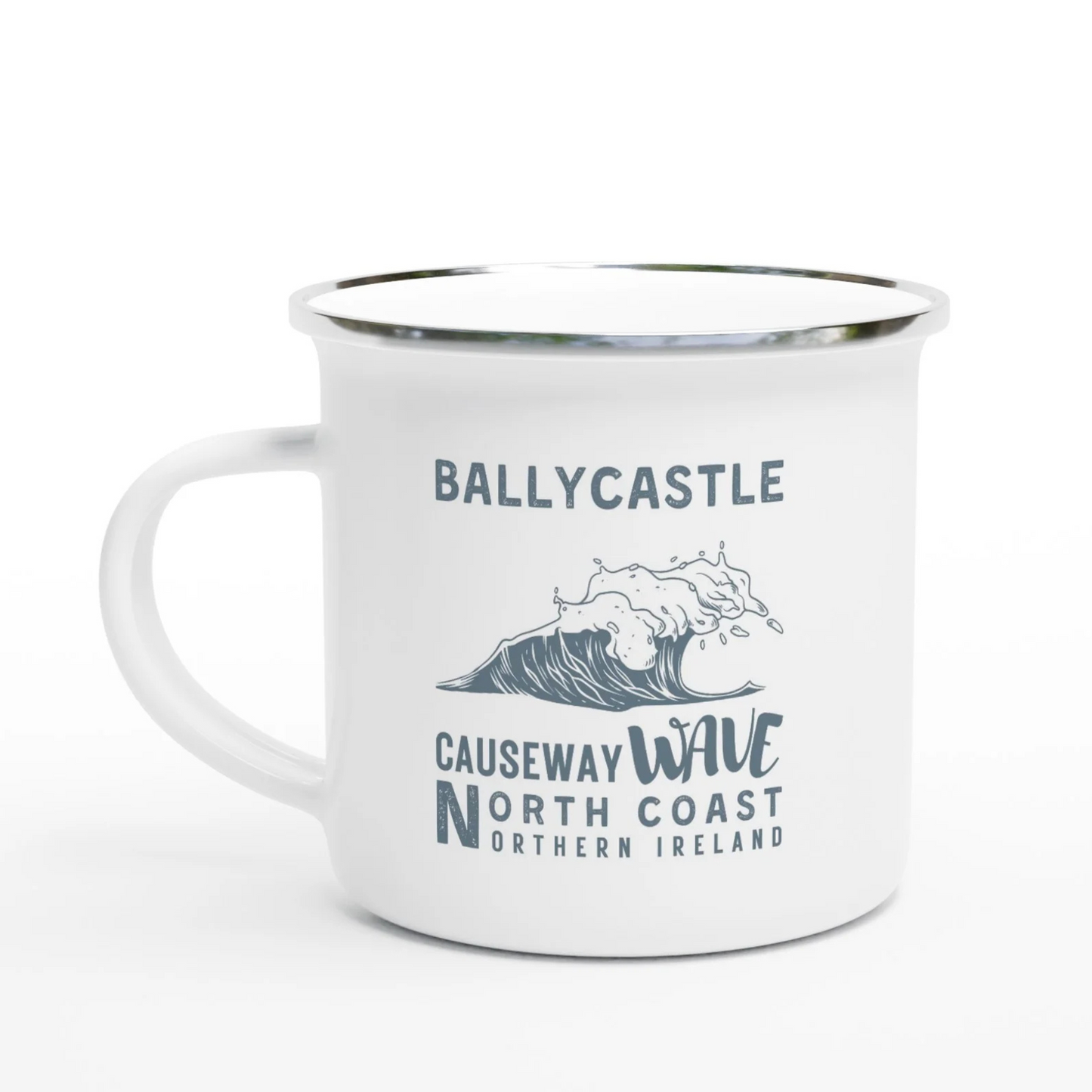 Causeway Wave Ballycastle Enamel Travel Mug North Coast Northern Ireland