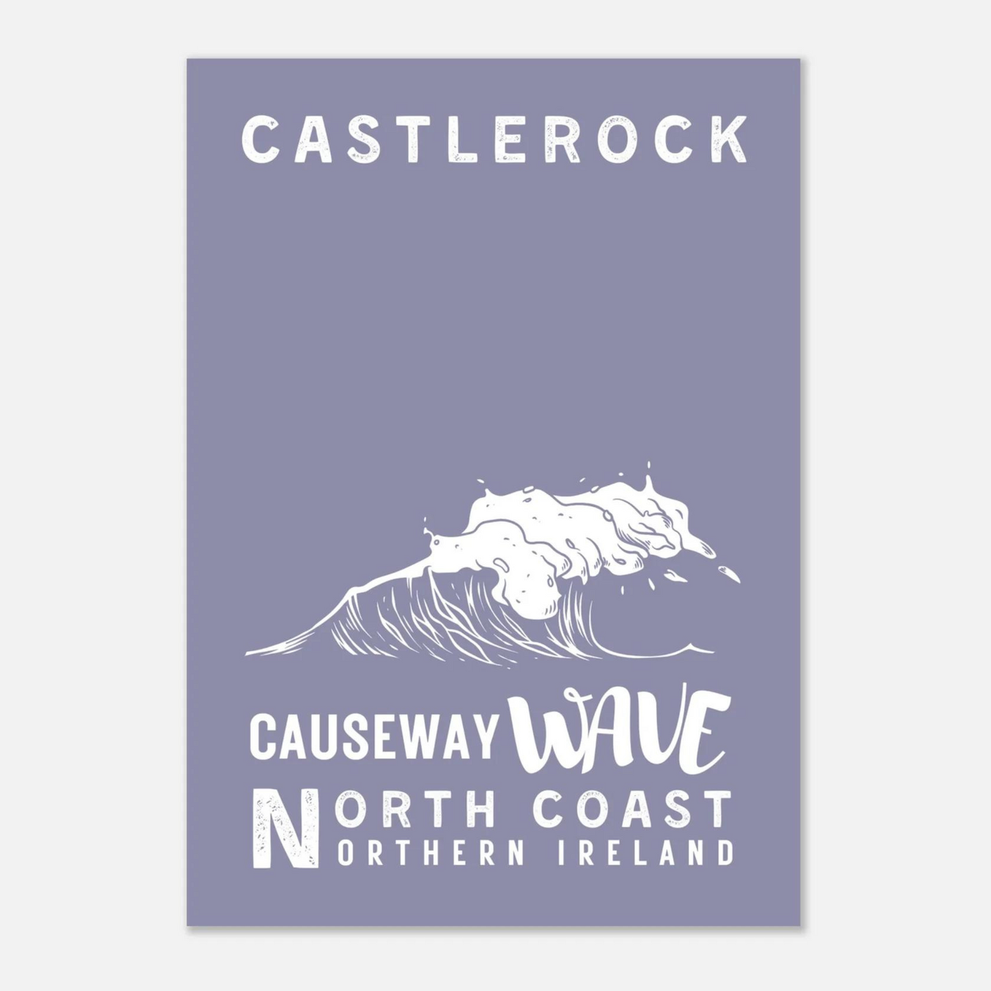 causeway wave castlerock A4 art print