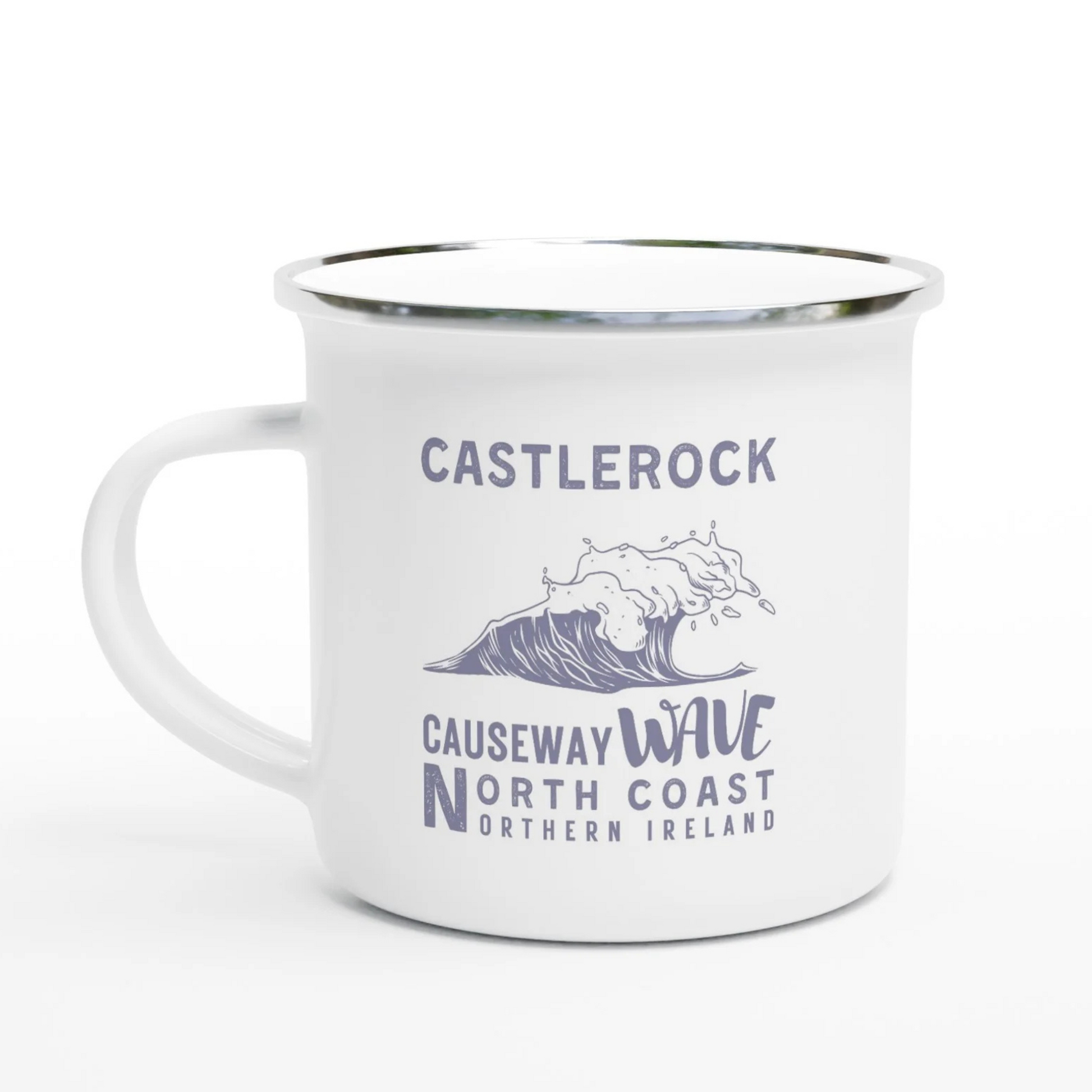 Causeway Wave Castlerock Enamel Mug North Coast Northern Ireland