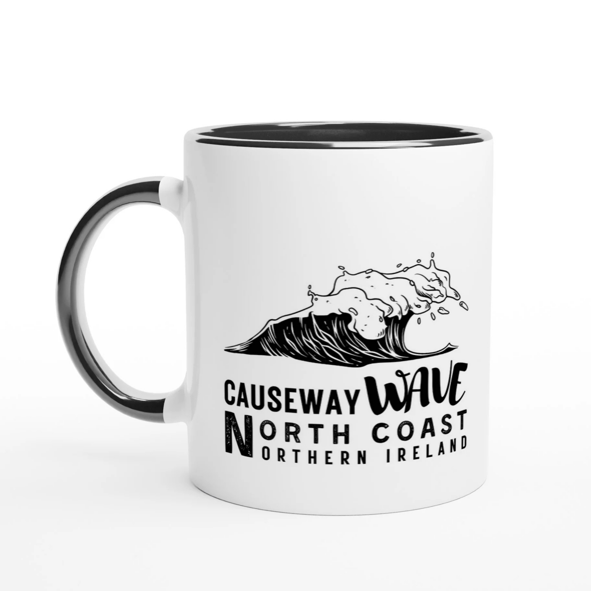 Causeway Wave Ceramic Mug Designed on North Coast of Northern Ireland