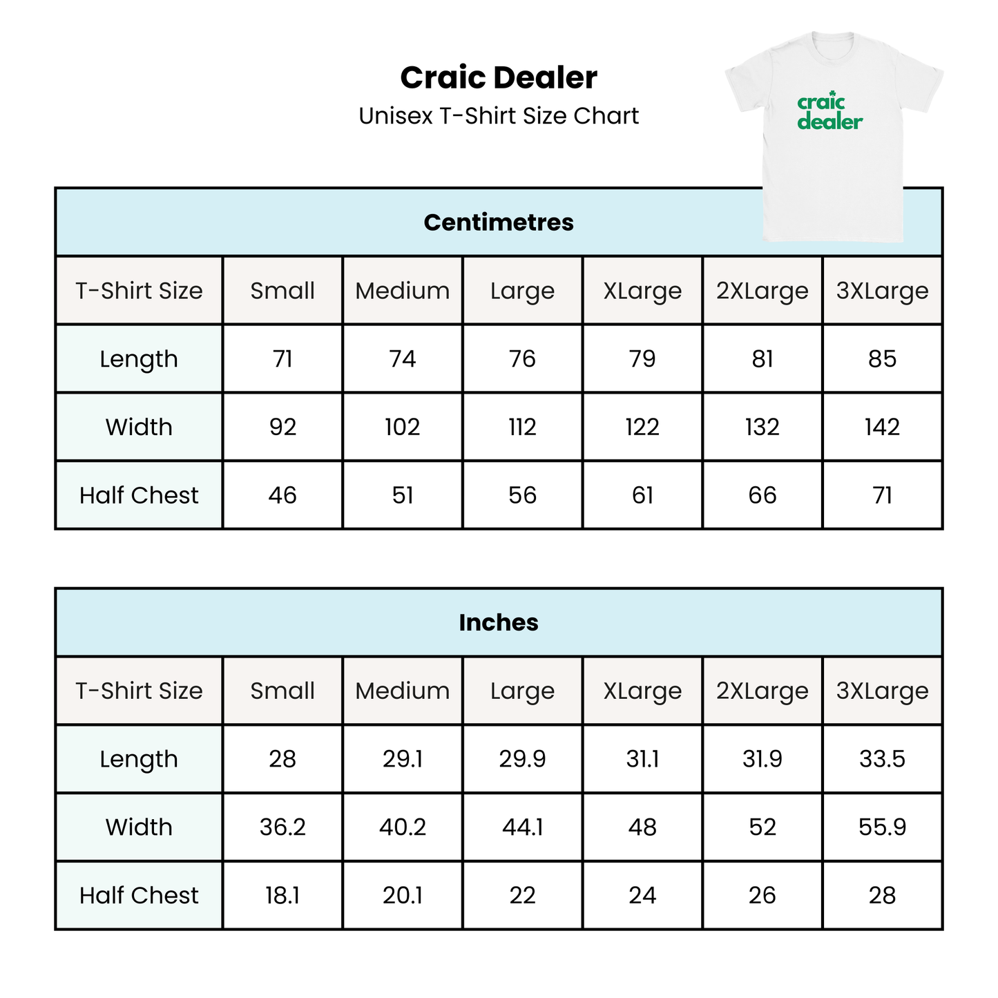 Craic Dealer St Patrick's Day Irish T-Shirt in White