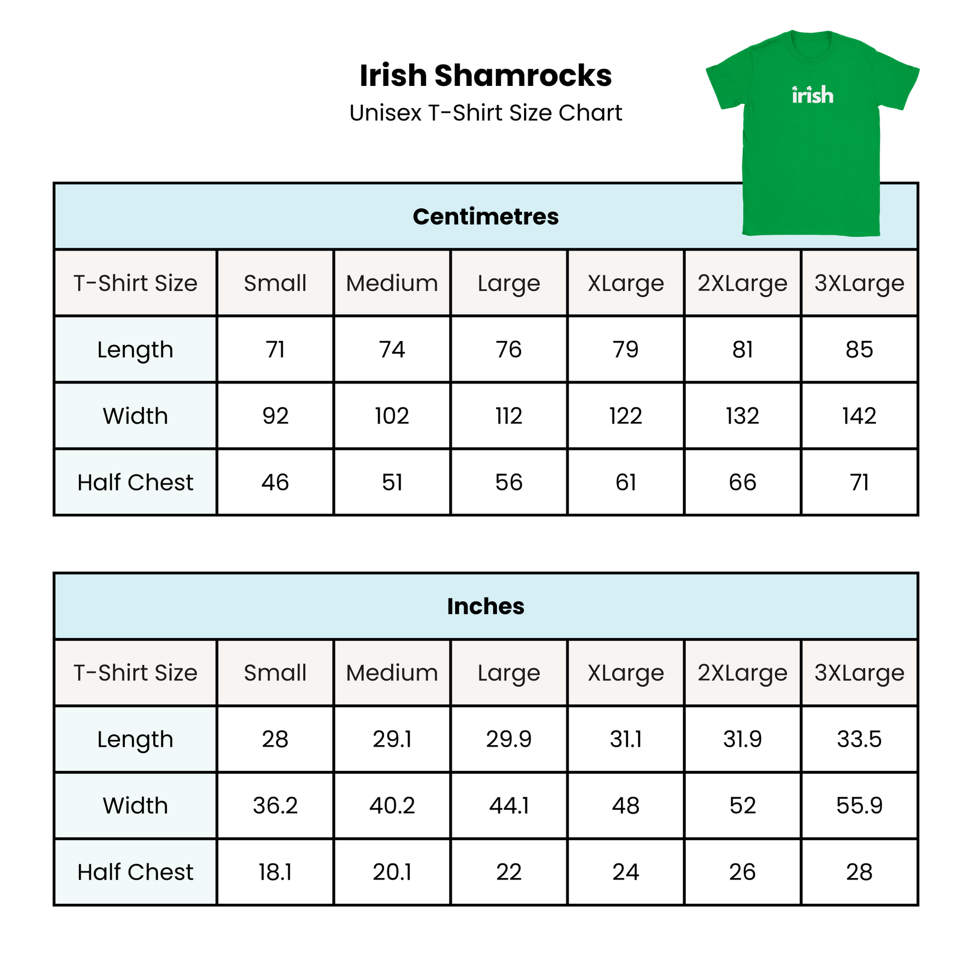 Irish Shamrocks St Patricks T Shirt Green Pattys Day