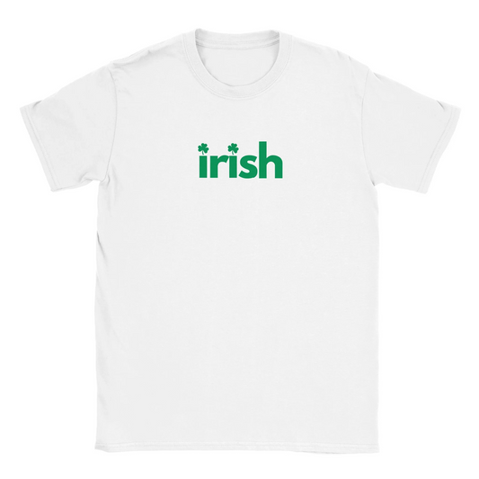 Irish Shamrocks St Patricks T Shirt White