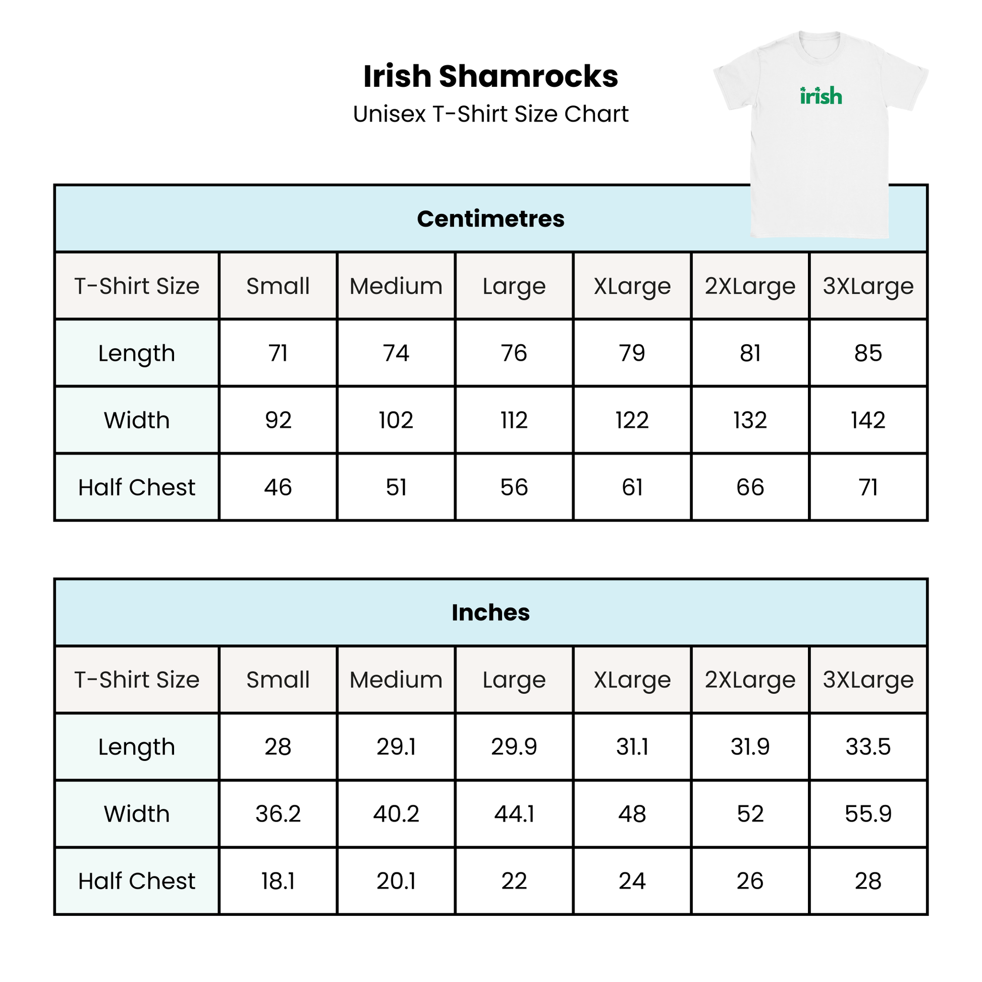 Irish Shamrocks St Patricks T Shirt White