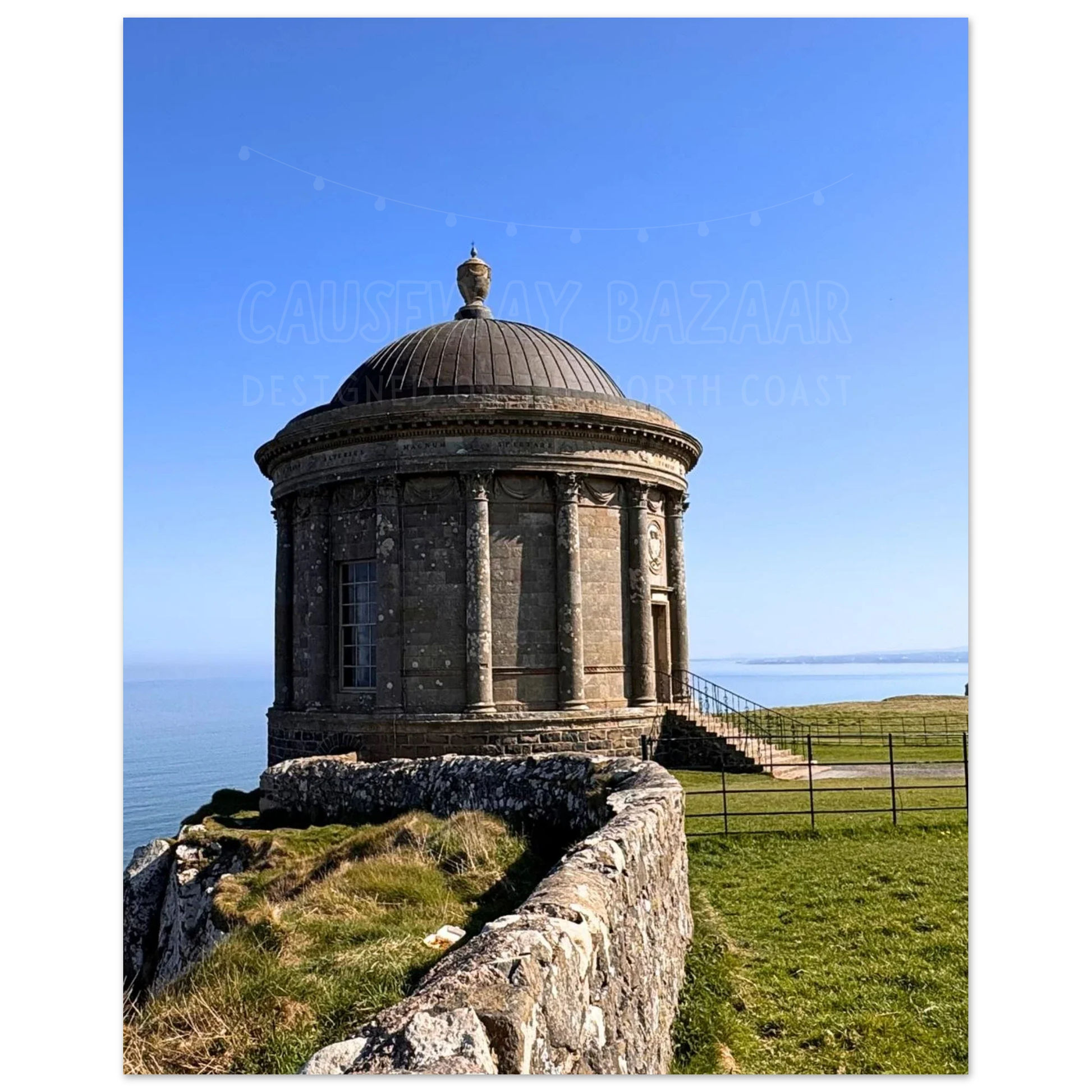 Mussenden Temple west view Downhill Northern Ireland
