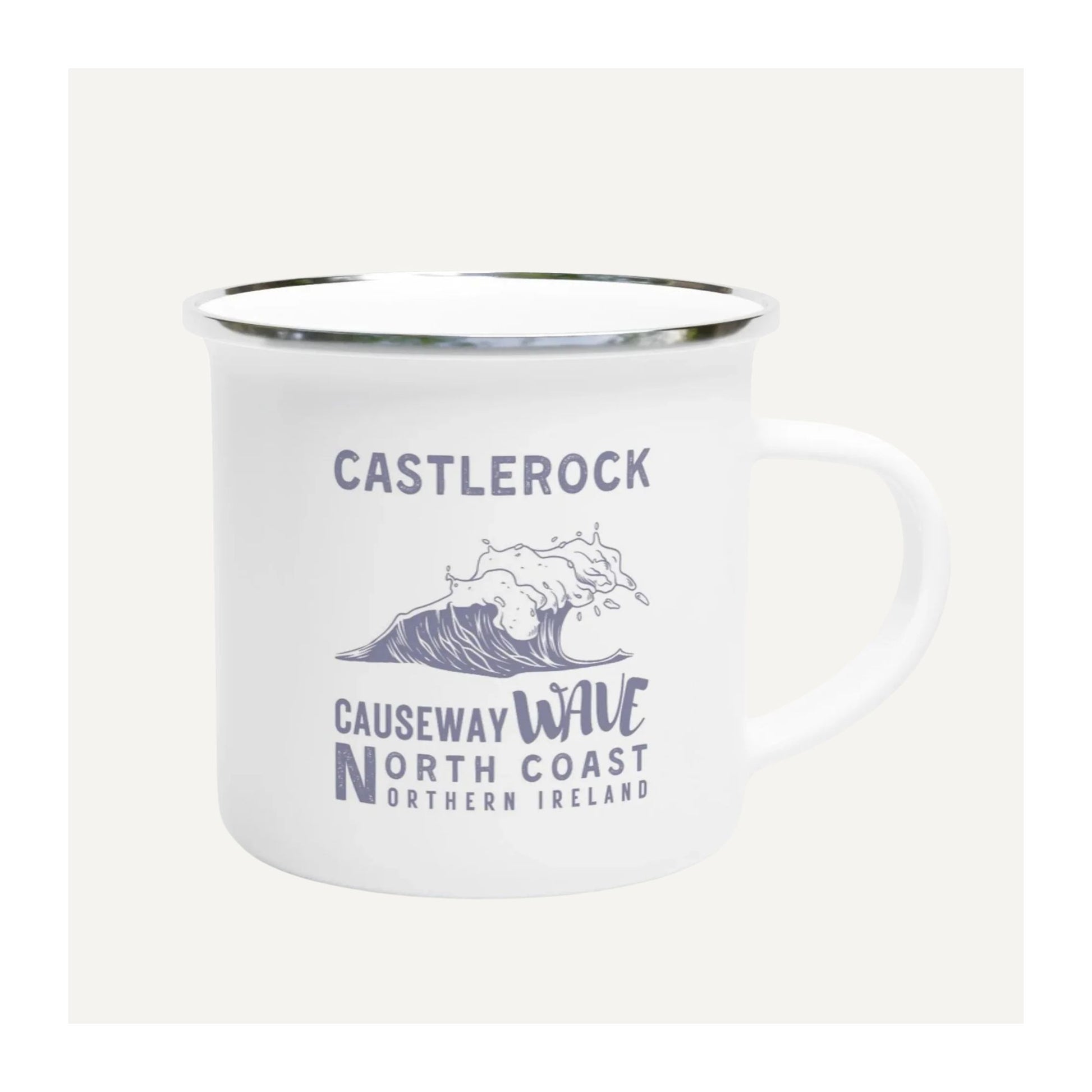White Causeway Wave Castlerock Enamel Mug North Coast Northern Ireland