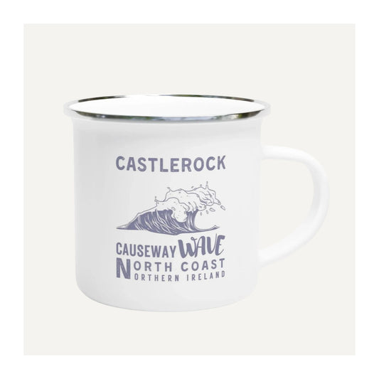 White Causeway Wave Castlerock Enamel Mug North Coast Northern Ireland