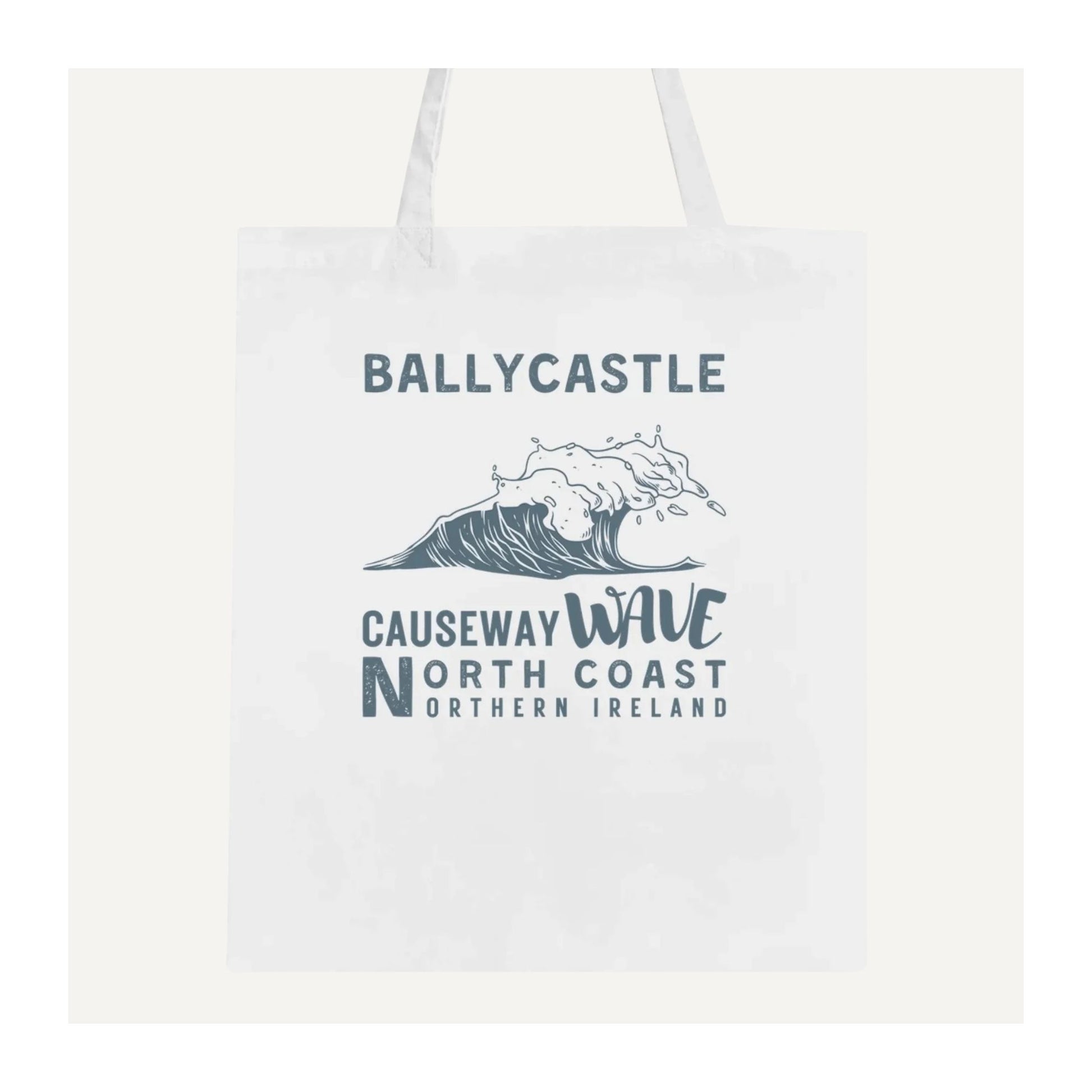 White Causeway Wave Ballycastle Tote Bag North Coast Northern Ireland