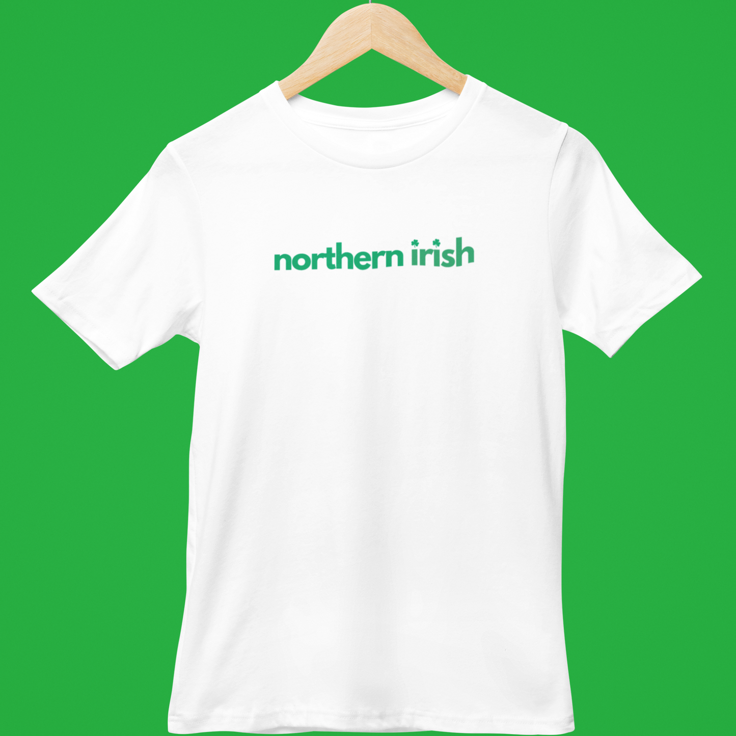 Northern Irish Shamrocks St Patricks Day T Shirt Top