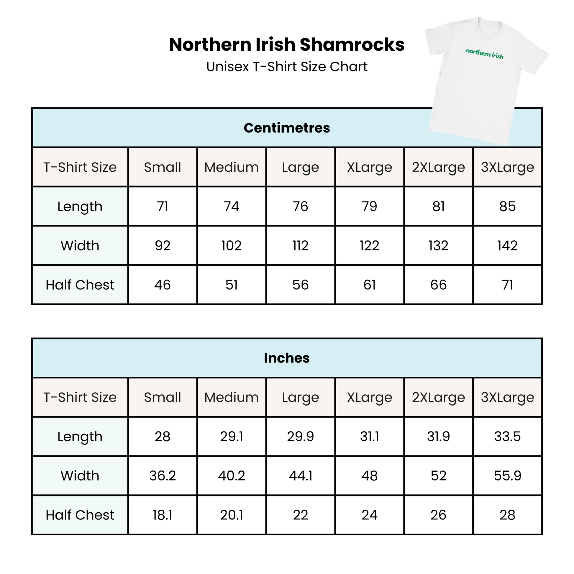 Northern Irish Shamrocks St Patricks Day T Shirt Top