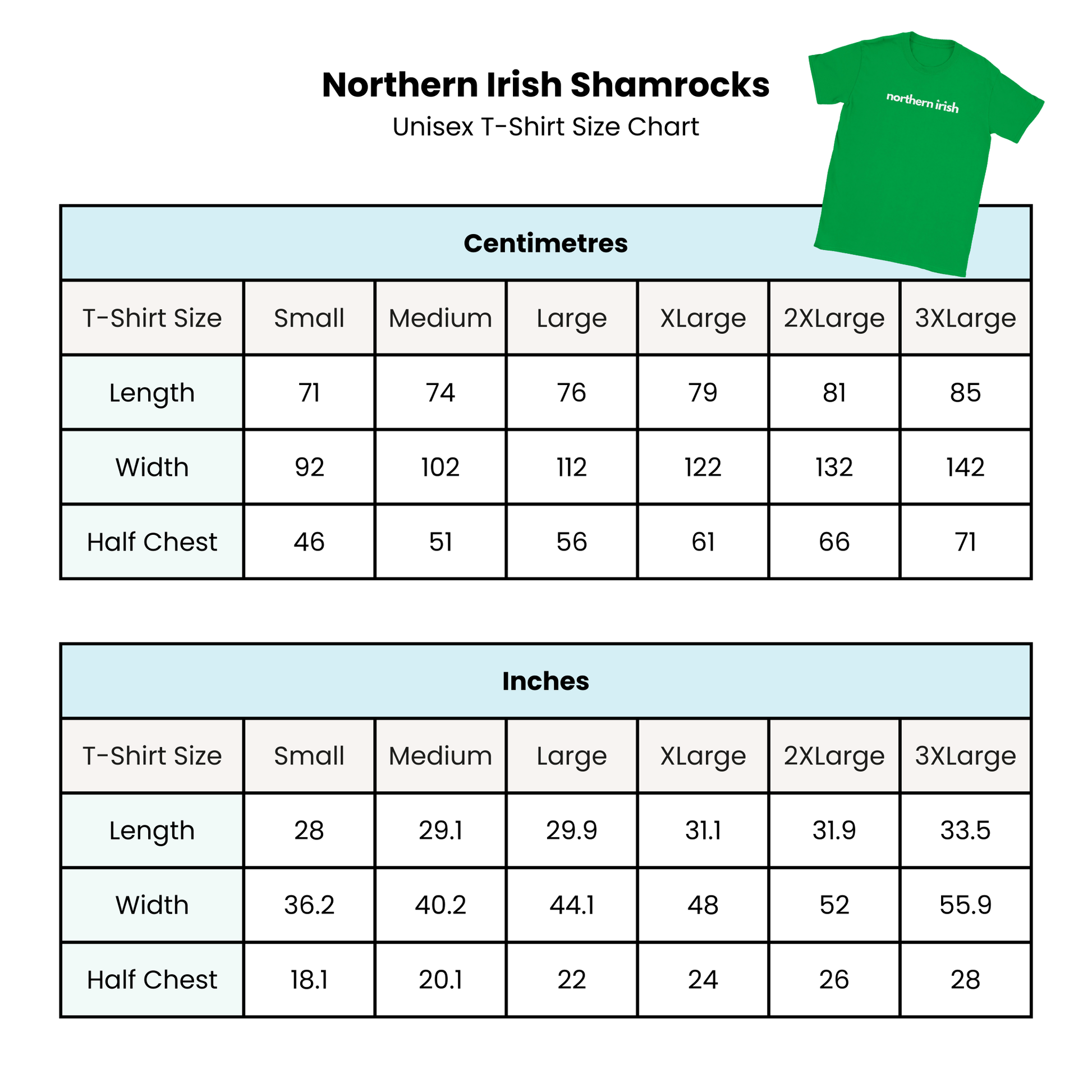 Northern Irish Shamrocks St Patricks Day T Shirt Top