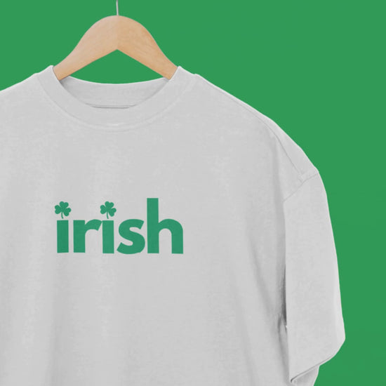 Irish Shamrocks St Patricks T Shirt White