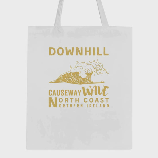 Causeway Wave Downhill Tote Bag North Coast Northern Ireland