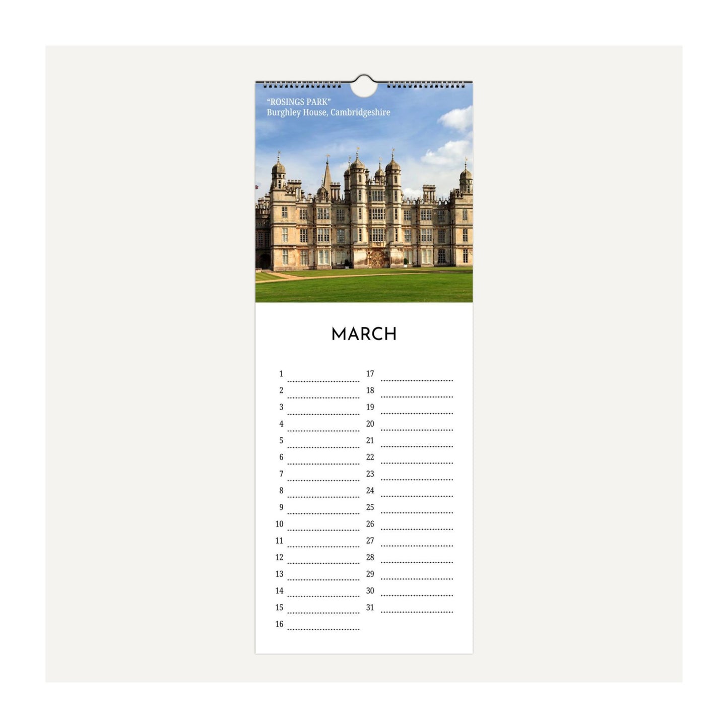 Pride & Prejudice Filming Locations Birthday Calendar